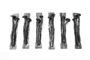 forged iron mushroom door pull