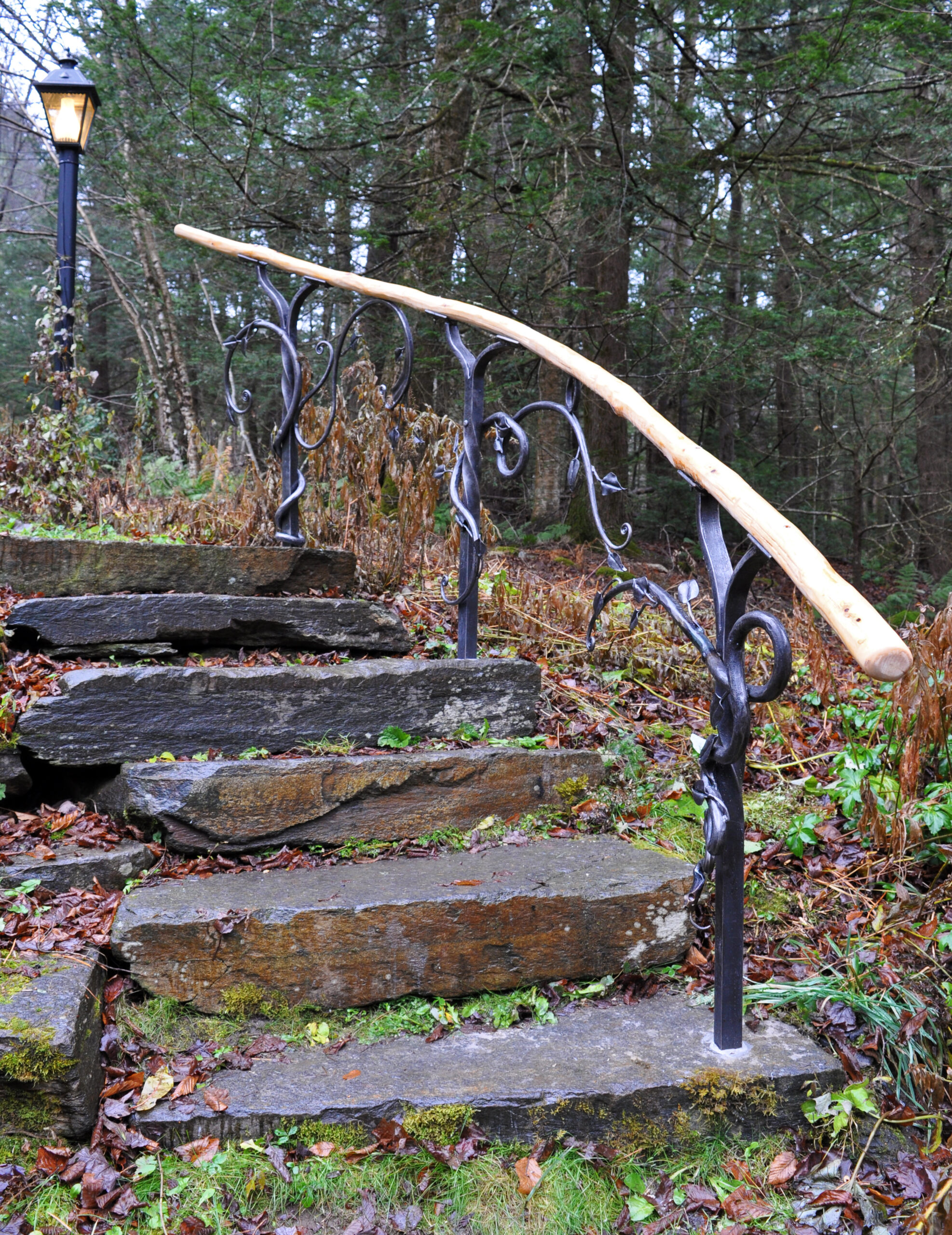 Forged elf railing outdoors