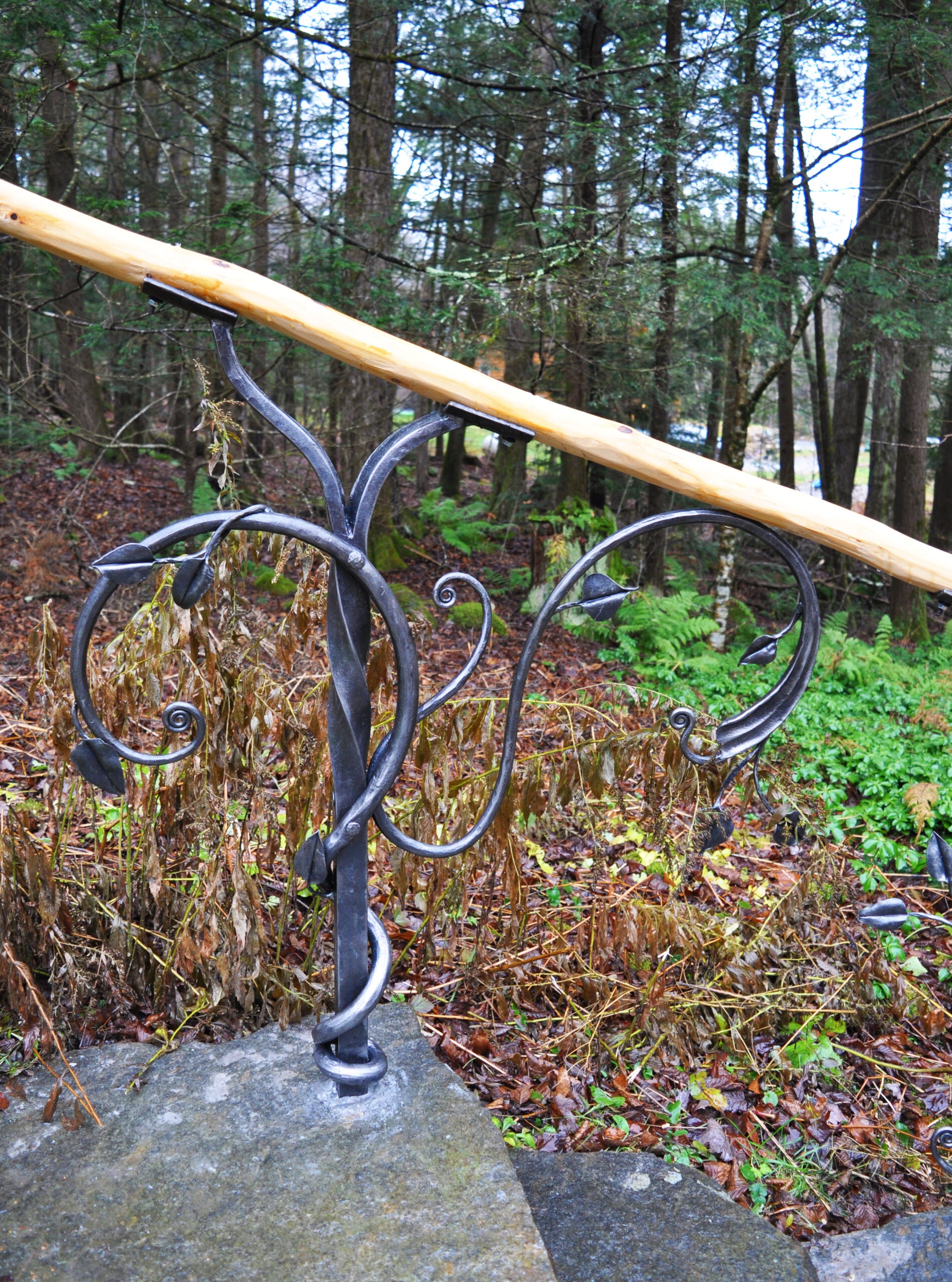 spiral forged railing iron