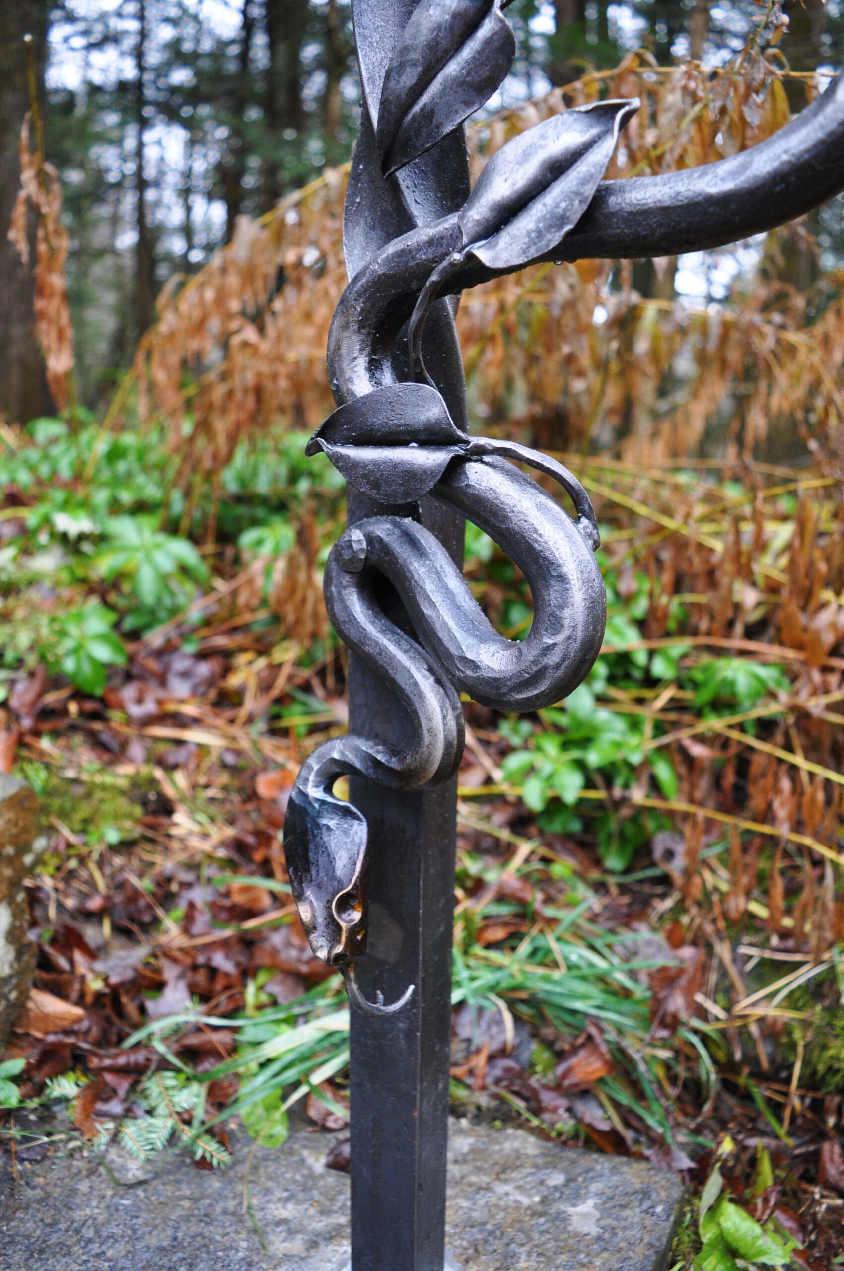 forged snake railing