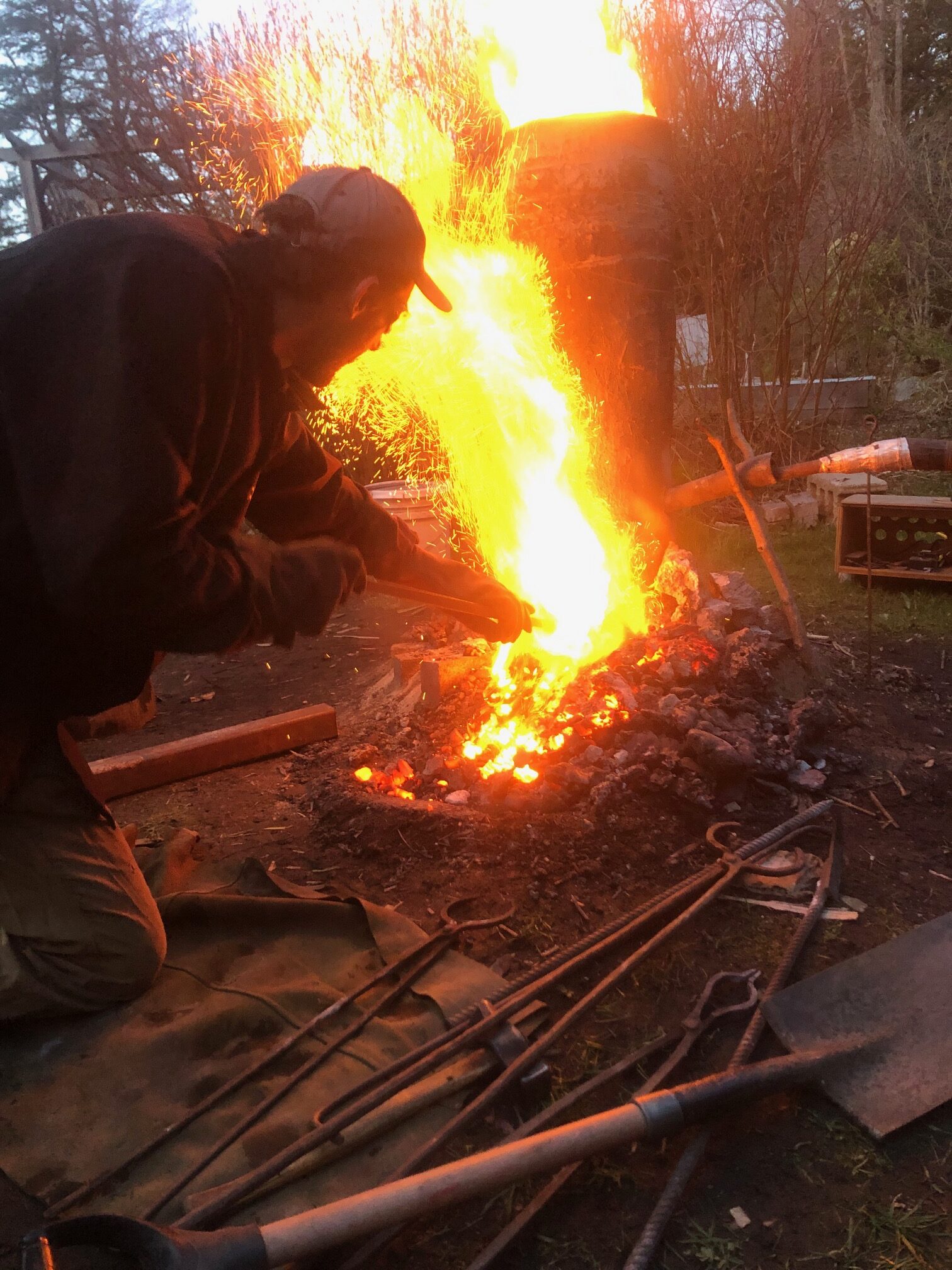 bloomery iron smelting course